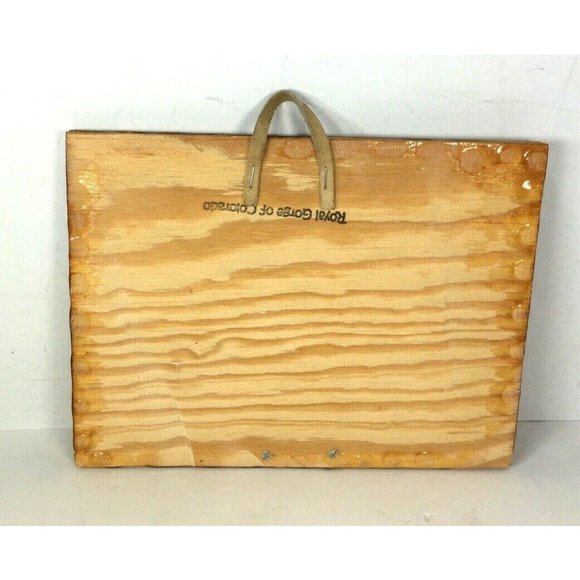 Old World Small Hanging Map Wall Plaque – Souvenir From Royal Gorge of Colorado - Picture 2 of 12